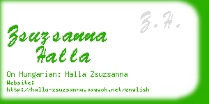 zsuzsanna halla business card